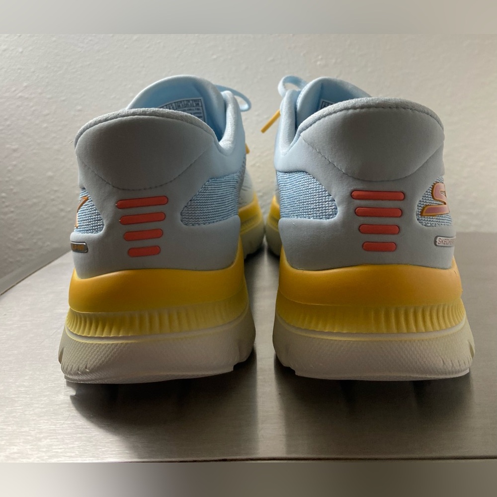 SKECHERS… WOMENS SUMMIT PLUS
BLUE AND YELLOW SNEAKERS - Picture 15 of 16